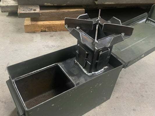 50 Cal Rocket Stove
