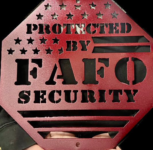 FAFO Security Sign